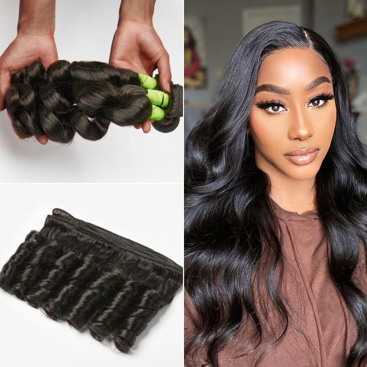 3pcs Loose Wave 100% Virgin Human Hair Bundles