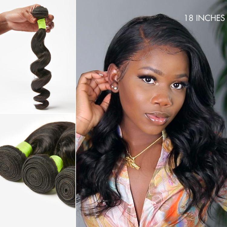 3pcs Loose Wave 100% Virgin Human Hair Bundles