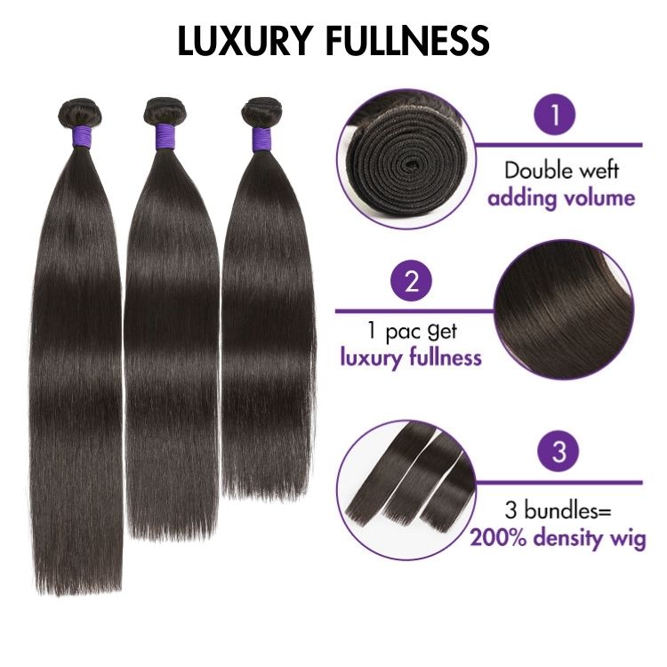 Upgraded Brazilian Hair | Straight / Body Wave 100% Virgin Human Hair Bundles 1pc / 3pcs