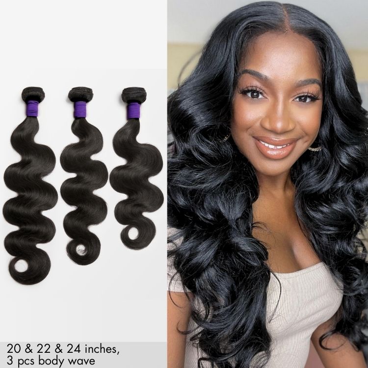 Upgraded Brazilian Hair | Straight / Body Wave 100% Virgin Human Hair Bundles 1pc / 3pcs