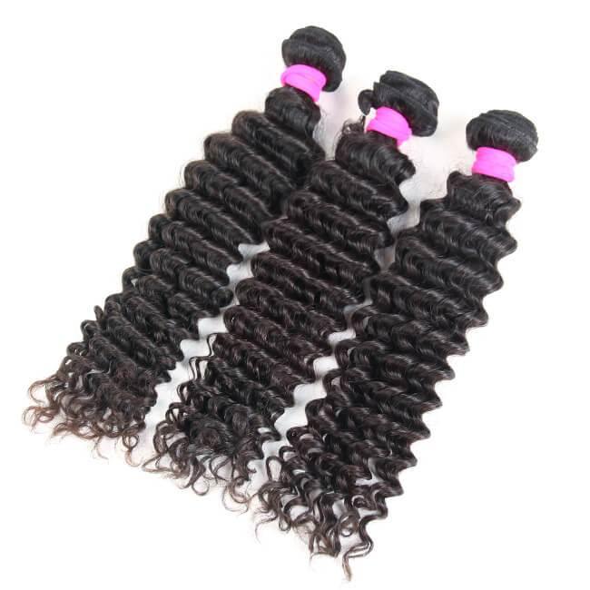 3pcs Body Wave / Water Wave / Deep Wave / Loose Wave / Straight 100% Virgin Human Hair Bundles